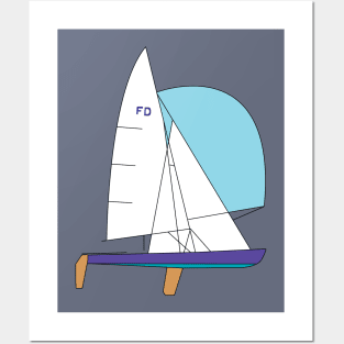 Flying Dutchman Sailboat Posters and Art